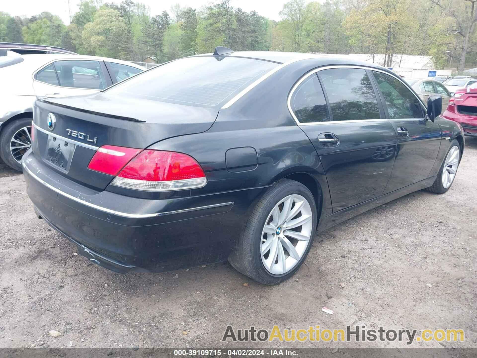 BMW 750LI, WBAHN835X7DT67384