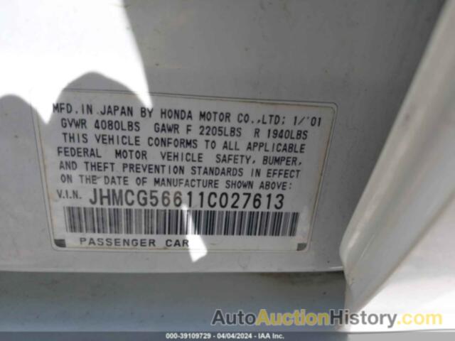 HONDA ACCORD 2.3 EX, JHMCG56611C027613