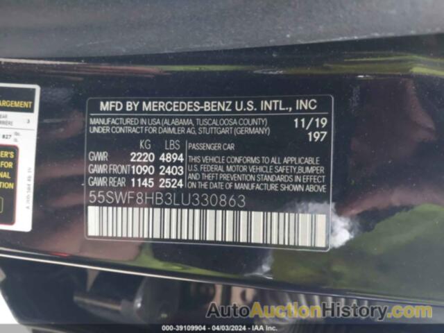 MERCEDES-BENZ AMG C 63 63 AMG-S, 55SWF8HB3LU330863