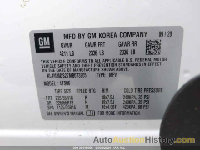 BUICK ENCORE GX FWD SELECT, KL4MMDS27MB073205