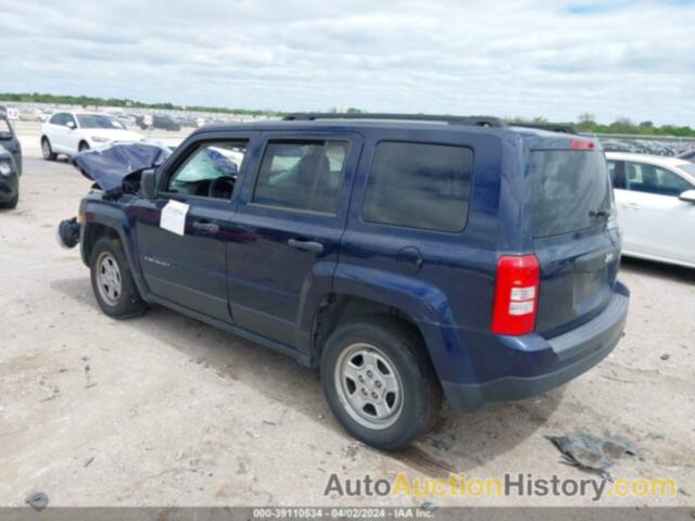 JEEP PATRIOT SPORT, 1C4NJPBB7FD186471