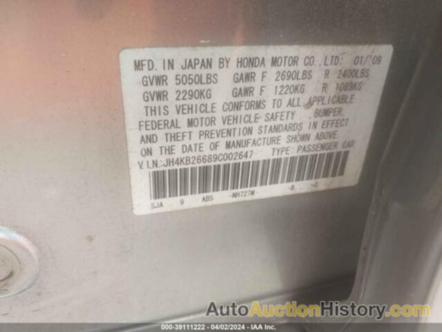 ACURA RL 3.7, JH4KB26689C002647