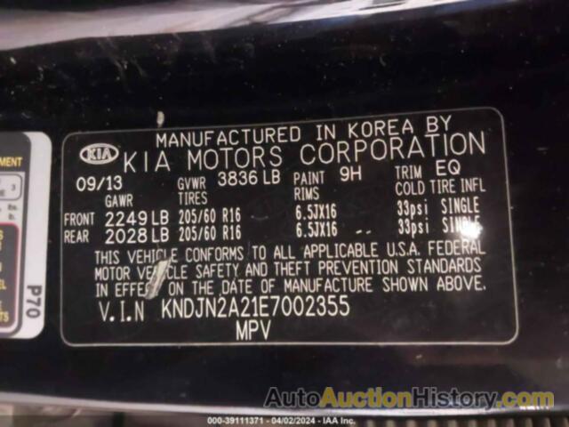 KIA SOUL, KNDJN2A21E7002355