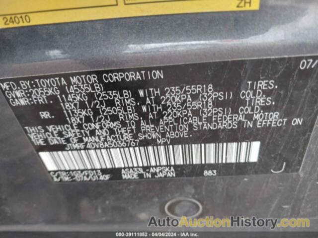 TOYOTA RAV4 SPORT, JTMRF4DV8A5036767