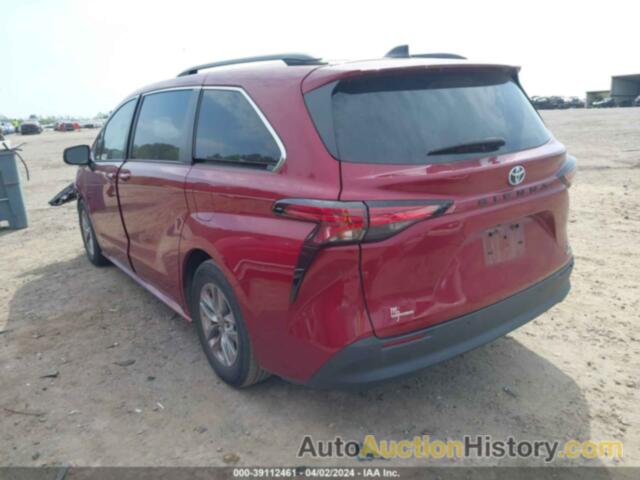 TOYOTA SIENNA XLE, 5TDYRKEC4MS071700