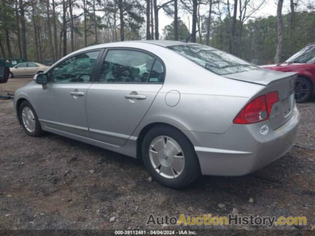 HONDA CIVIC HYBRID, JHMFA36208S008289