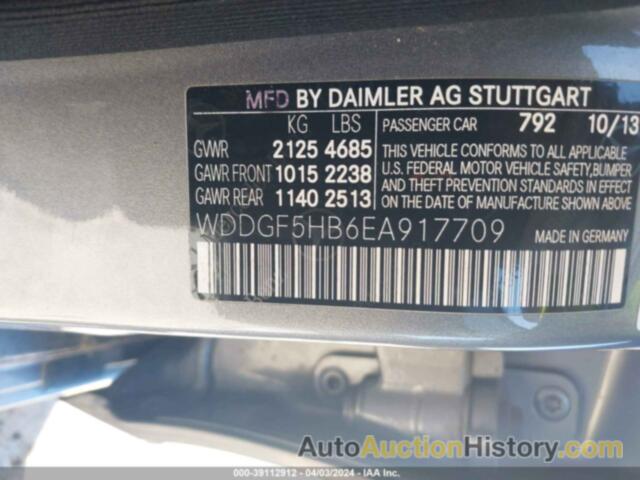 MERCEDES-BENZ C 350, WDDGF5HB6EA917709