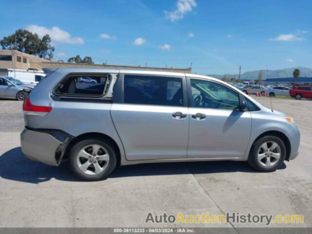 TOYOTA SIENNA BASE V6, 5TDZK3DCXBS009229