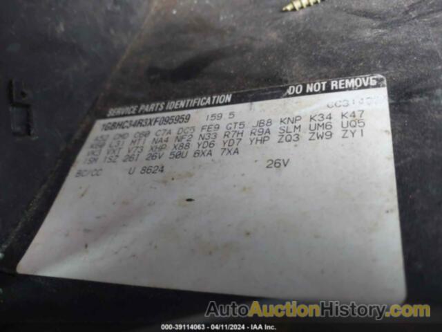 CHEVROLET C3500 CHASSIS, 1GBHC34R3XF095959