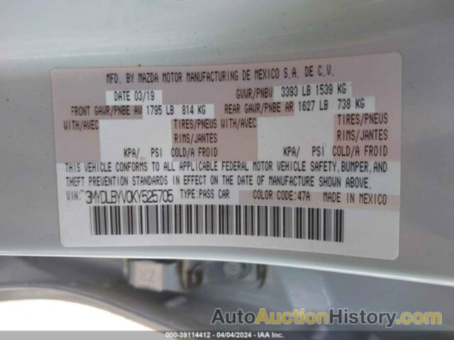 TOYOTA YARIS L/LE/XLE, 3MYDLBYV0KY525705