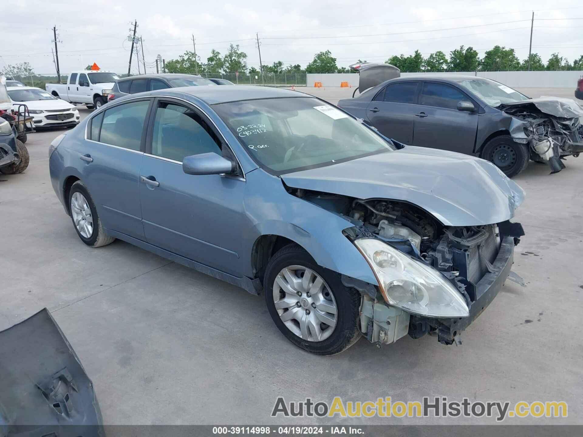 NISSAN ALTIMA 2.5 S, 1N4AL2AP2CC122810