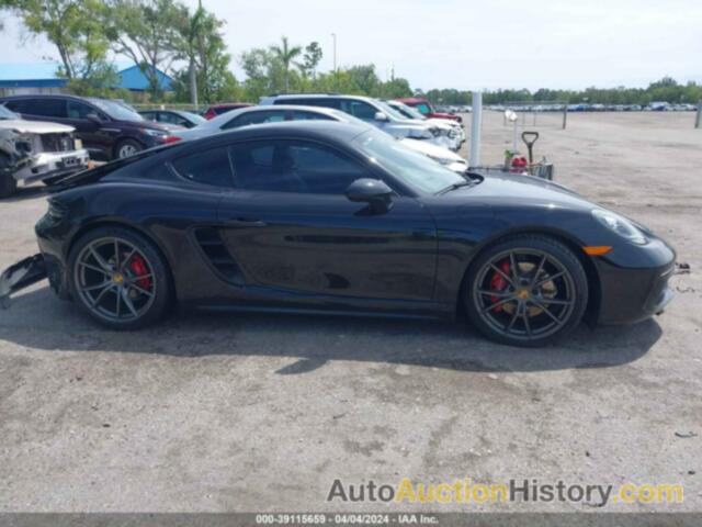 PORSCHE 718 CAYMAN S, WP0AB2A81JK278765