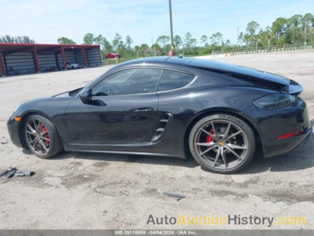 PORSCHE 718 CAYMAN S, WP0AB2A81JK278765