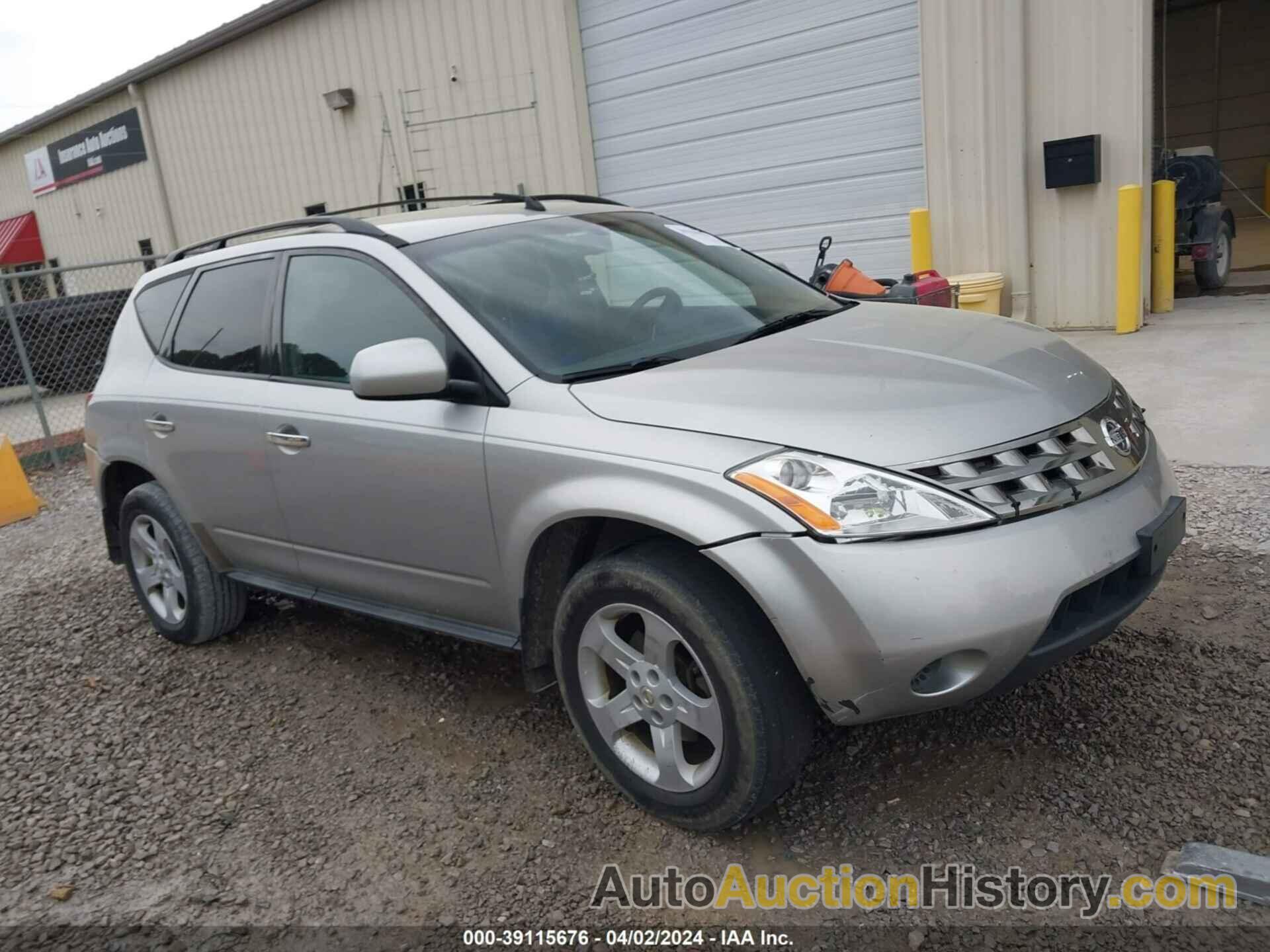 NISSAN MURANO S, JN8AZ08T95W330124