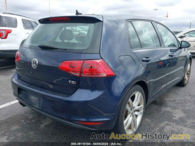 VOLKSWAGEN GOLF TSI SEL 4-DOOR, 3VW217AU5FM006038