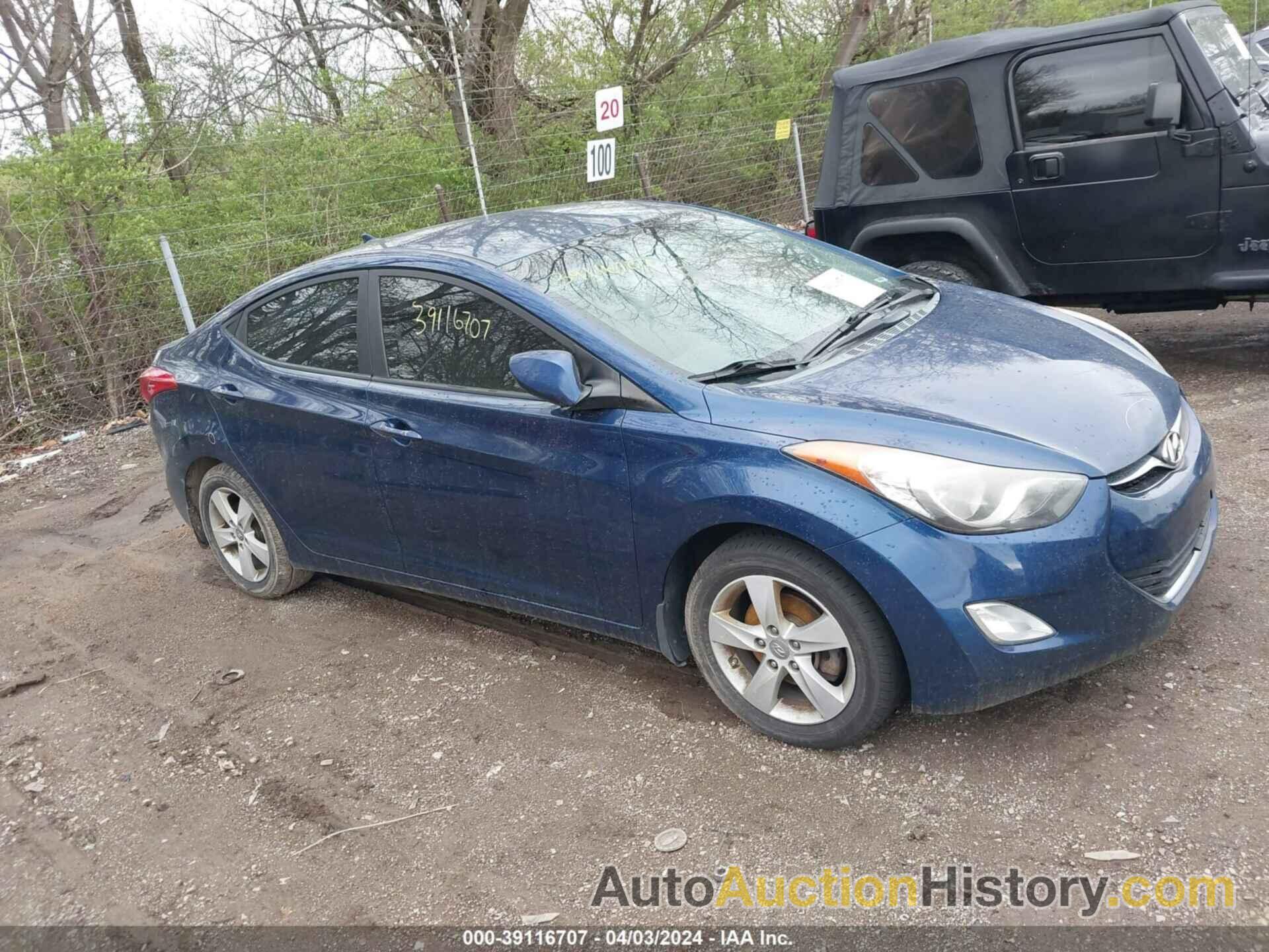 HYUNDAI ELANTRA GLS, KMHDH4AE0DU836235