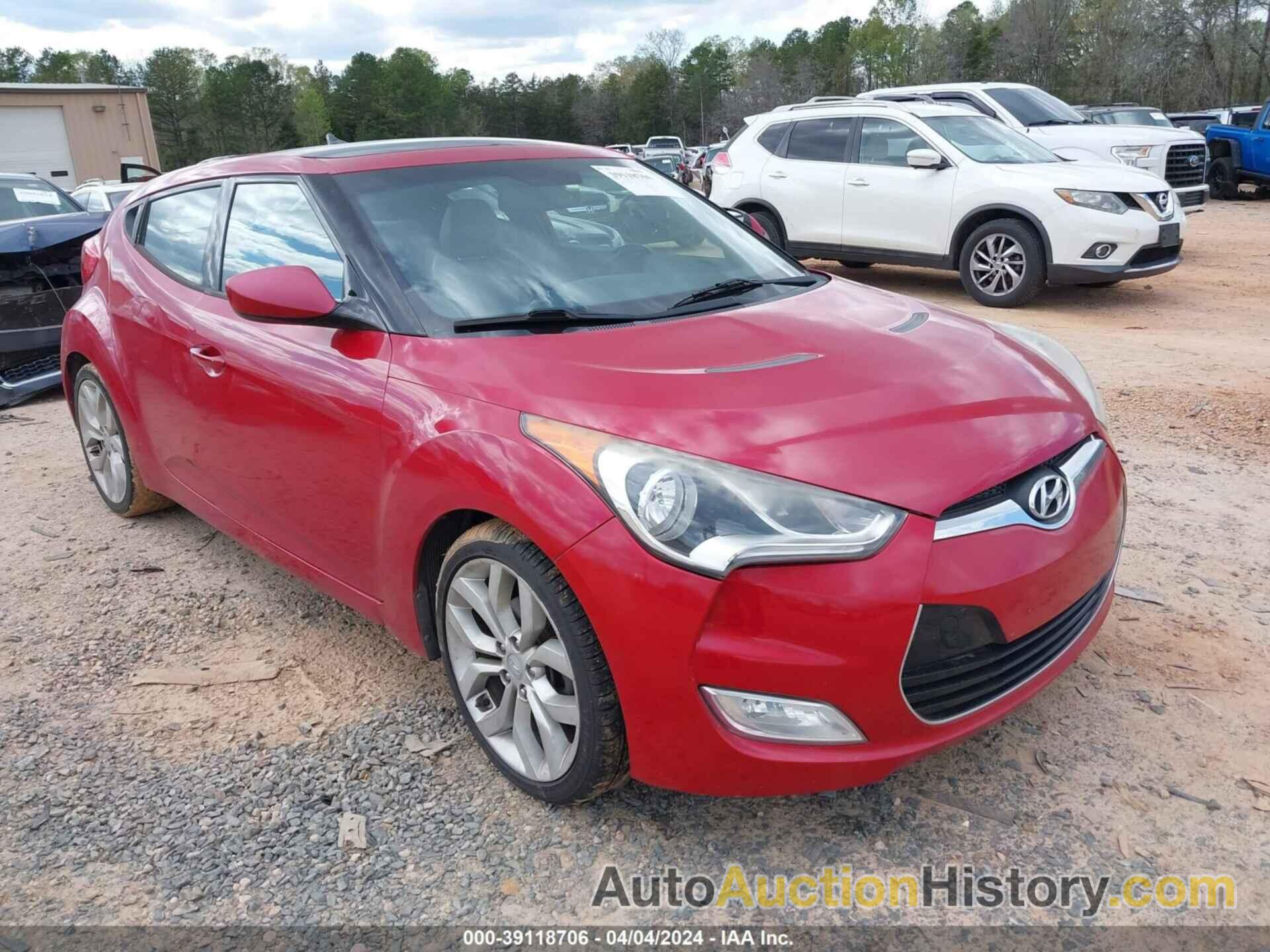 HYUNDAI VELOSTER BASE W/GRAY, KMHTC6AD0DU138494