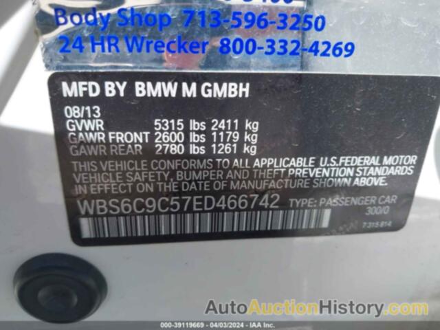 BMW M6 GRAN COUPE, WBS6C9C57ED466742