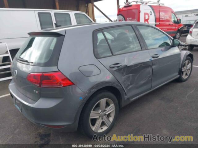 VOLKSWAGEN GOLF TSI S 4-DOOR/TSI SE 4-DOOR/TSI SEL 4-DOOR/TSI WOLFSBURG EDITION 4-DOOR, 3VW217AU8HM055818