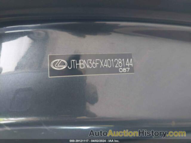 LEXUS LS 430, JTHBN36FX40128144