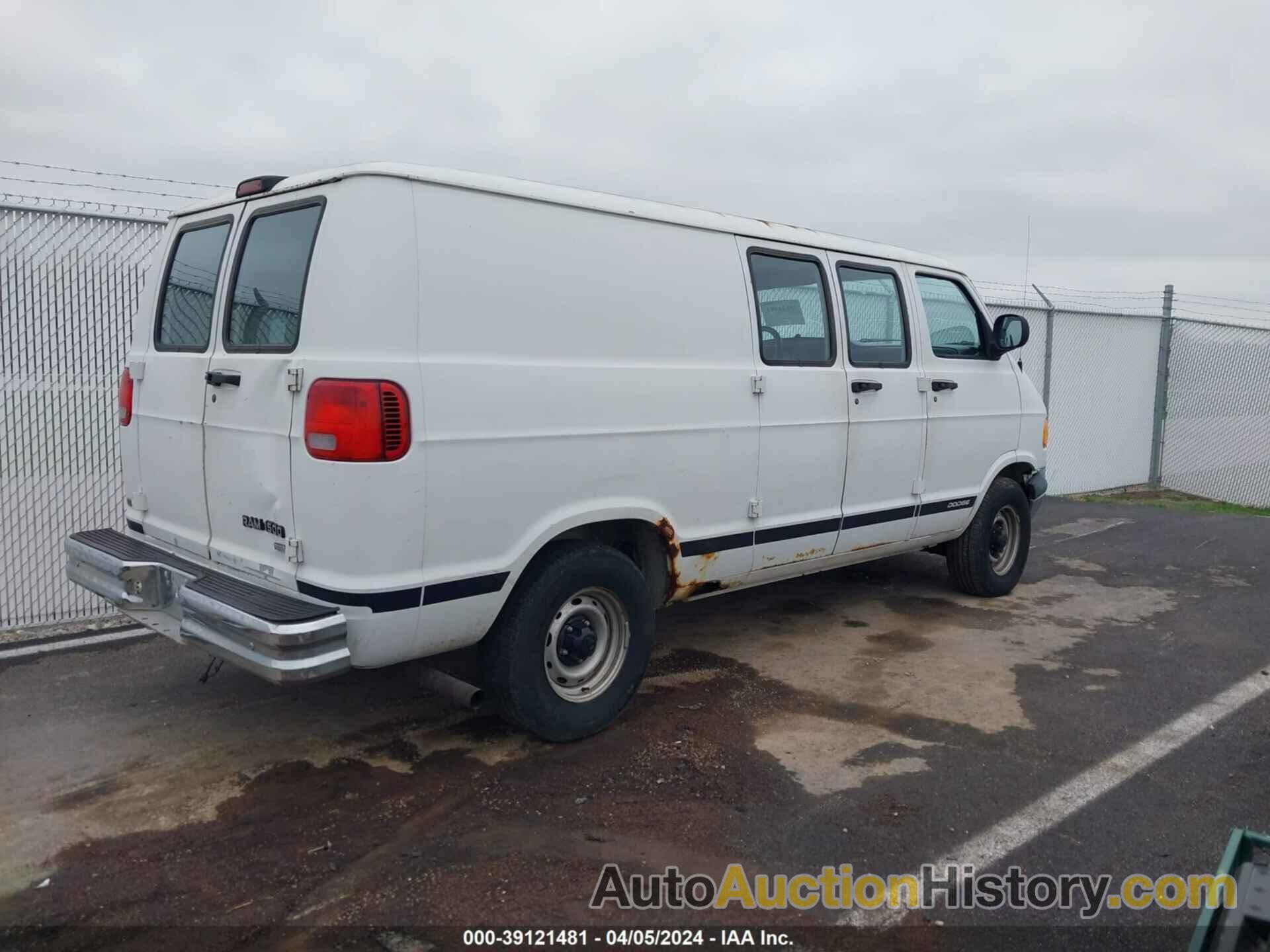 DODGE RAM VAN 1500 COMMERCIAL/CONVERSION, 2B7HB11Y5WK100769