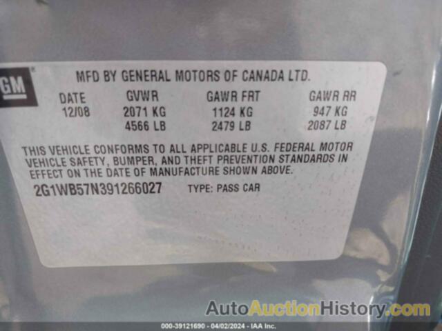 CHEVROLET IMPALA LS, 2G1WB57N391266027