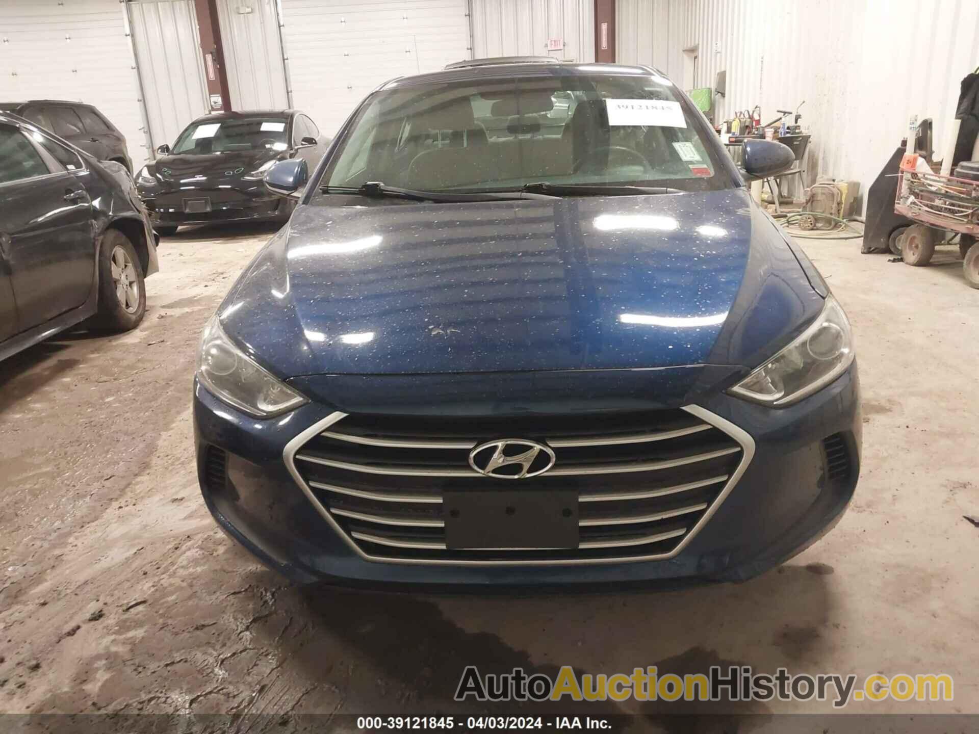 HYUNDAI ELANTRA SEL, 5NPD84LF4JH283721