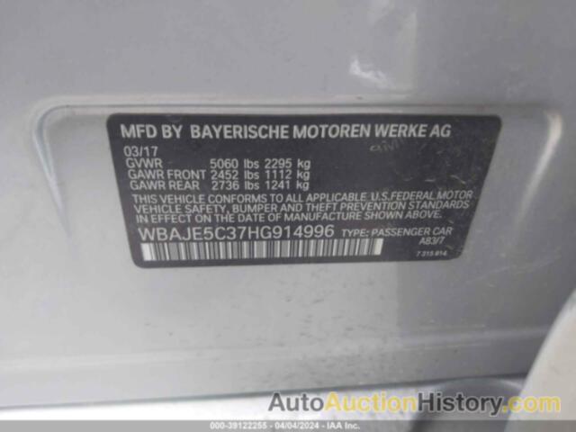 BMW 540I, WBAJE5C37HG914996
