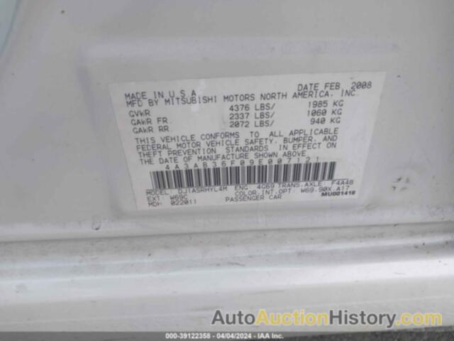 MITSUBISHI GALANT ES, 4A3AB36F09E007121