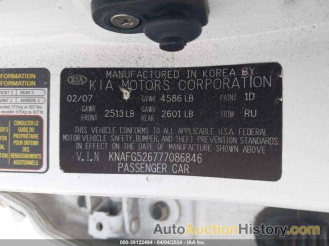 KIA RONDO LX/EX, KNAFG526777086846