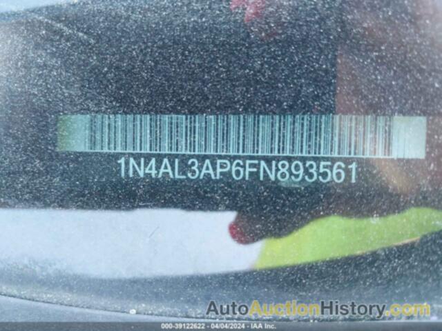 NISSAN ALTIMA 2.5/2.5 S/2.5 SL/2.5 SV, 1N4AL3AP6FN893561