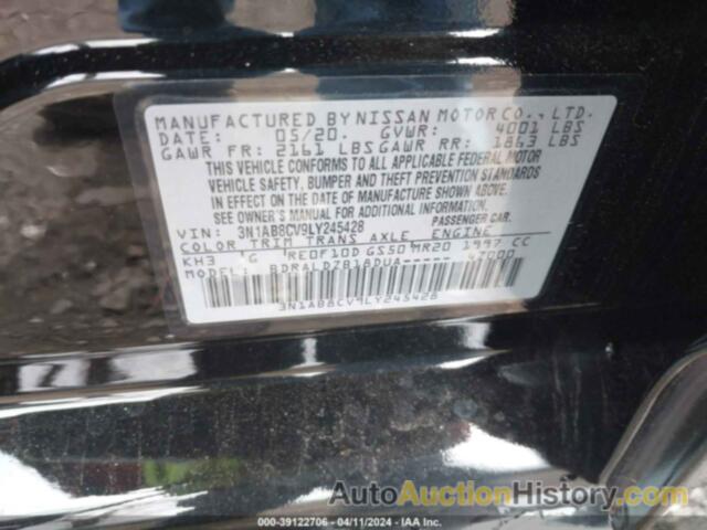 NISSAN SENTRA SV XTRONIC CVT, 3N1AB8CV9LY245428