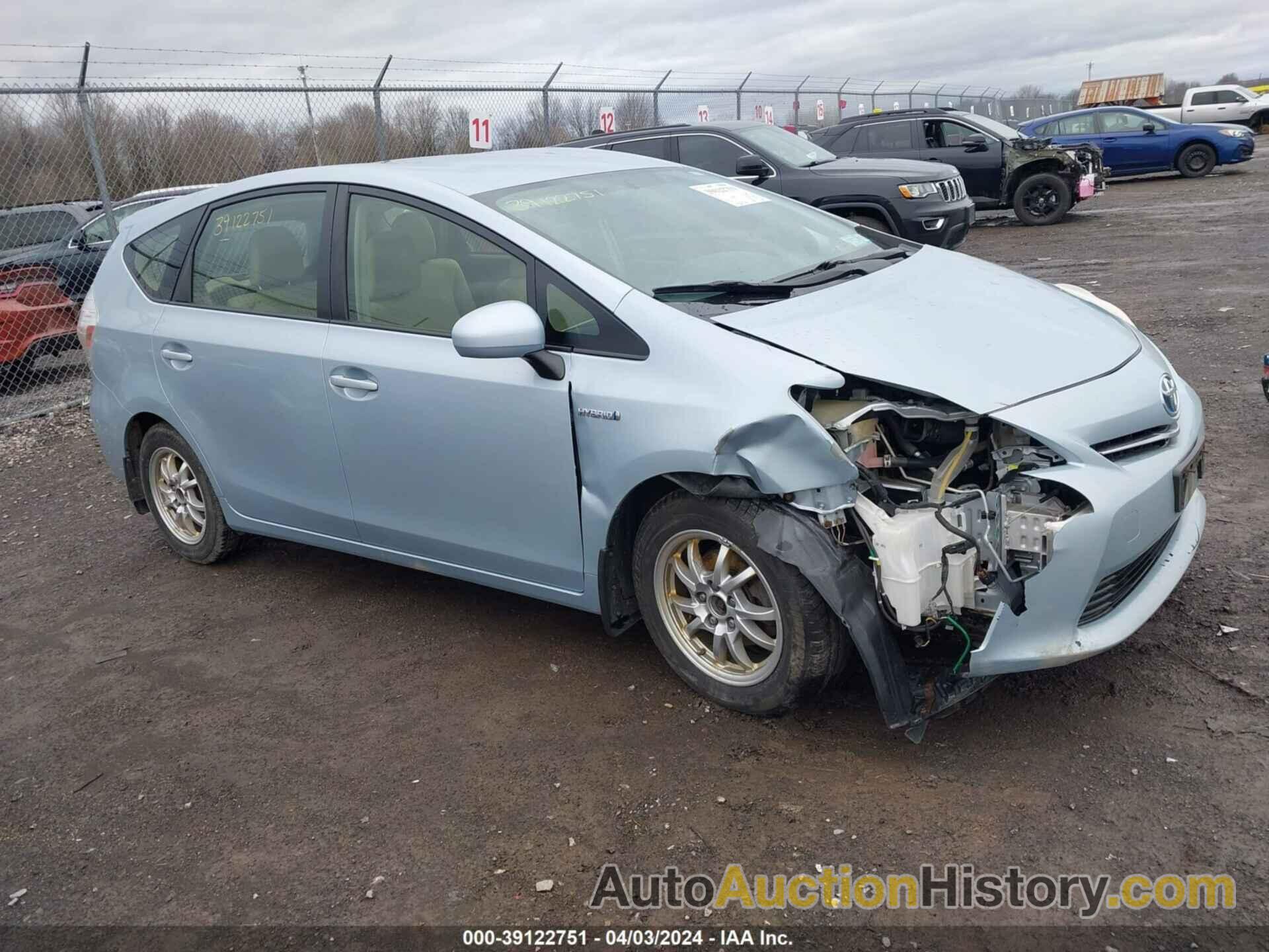 TOYOTA PRIUS V THREE, JTDZN3EU2C3105776