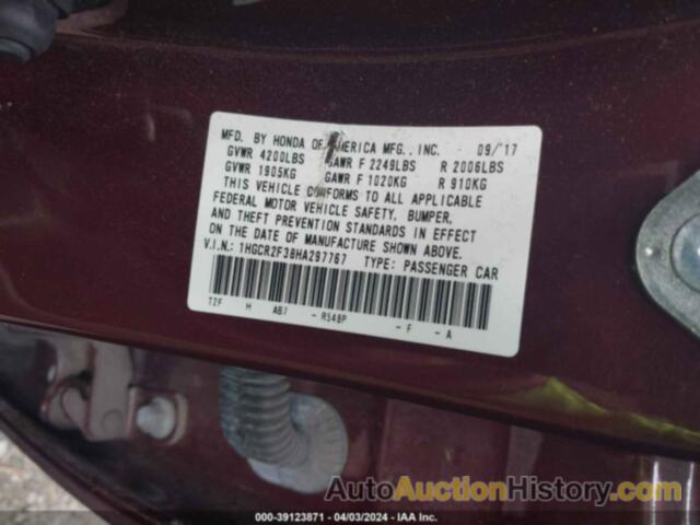 HONDA ACCORD LX, 1HGCR2F38HA297767