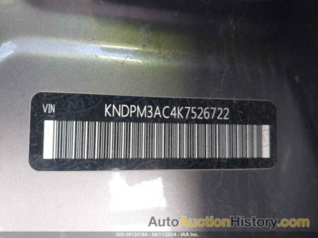 KIA SPORTAGE LX, KNDPM3AC4K7526722