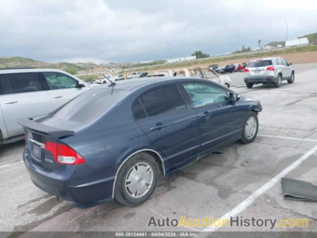 HONDA CIVIC HYBRID, JHMFA36249S012220