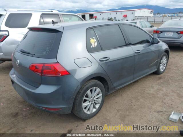 VOLKSWAGEN GOLF TSI S 4-DOOR, 3VW117AU6GM019698