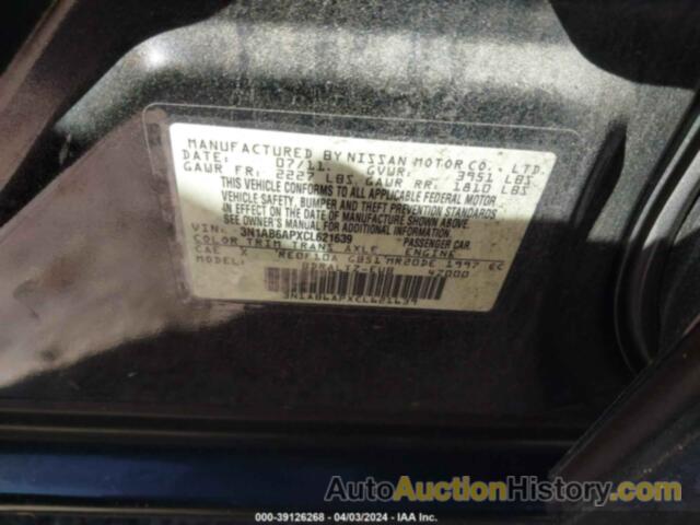NISSAN SENTRA 2.0 S, 3N1AB6APXCL621639