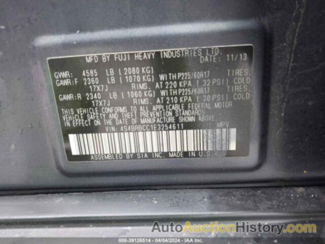 SUBARU OUTBACK 2.5I PREMIUM, 4S4BRBCC1E3254611