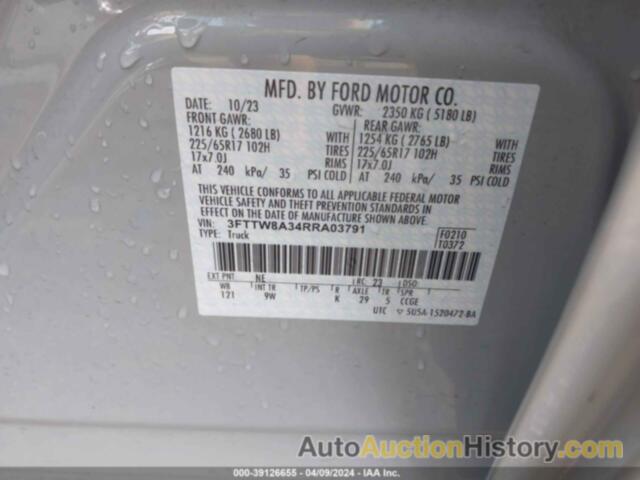 FORD MAVERICK XL, 3FTTW8A34RRA03791