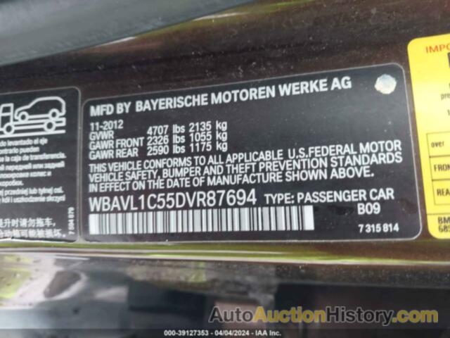 BMW X1 XDRIVE28I, WBAVL1C55DVR87694
