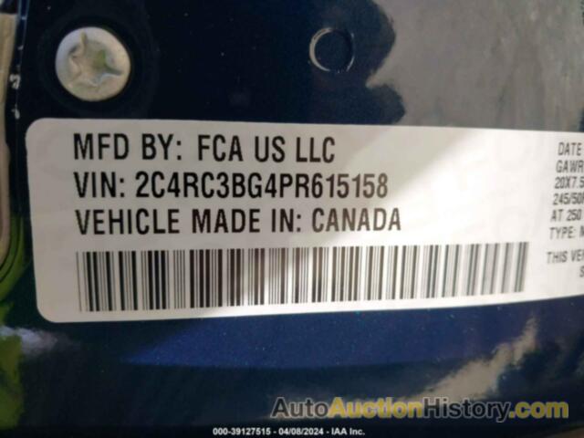 CHRYSLER PACIFICA TOURING L AWD, 2C4RC3BG4PR615158