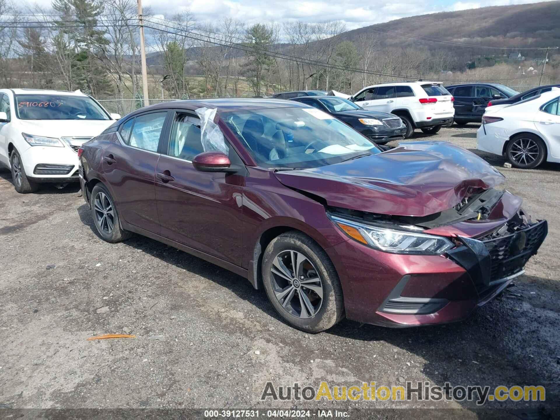 NISSAN SENTRA SV XTRONIC CVT, 3N1AB8CV1NY227329