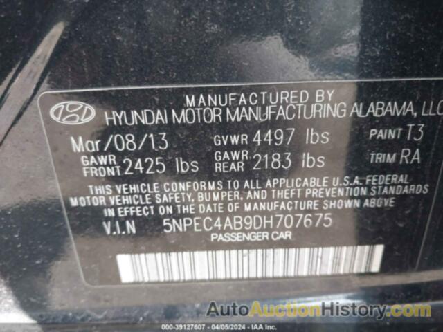 HYUNDAI SONATA LIMITED 2.0T, 5NPEC4AB9DH707675