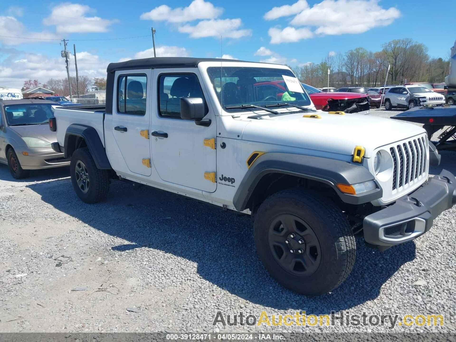 JEEP GLADIATOR SPORT 4X4, 1C6JJTAG9PL537514