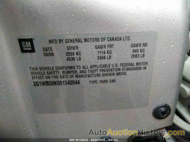 CHEVROLET IMPALA LS, 2G1WB58K681342844