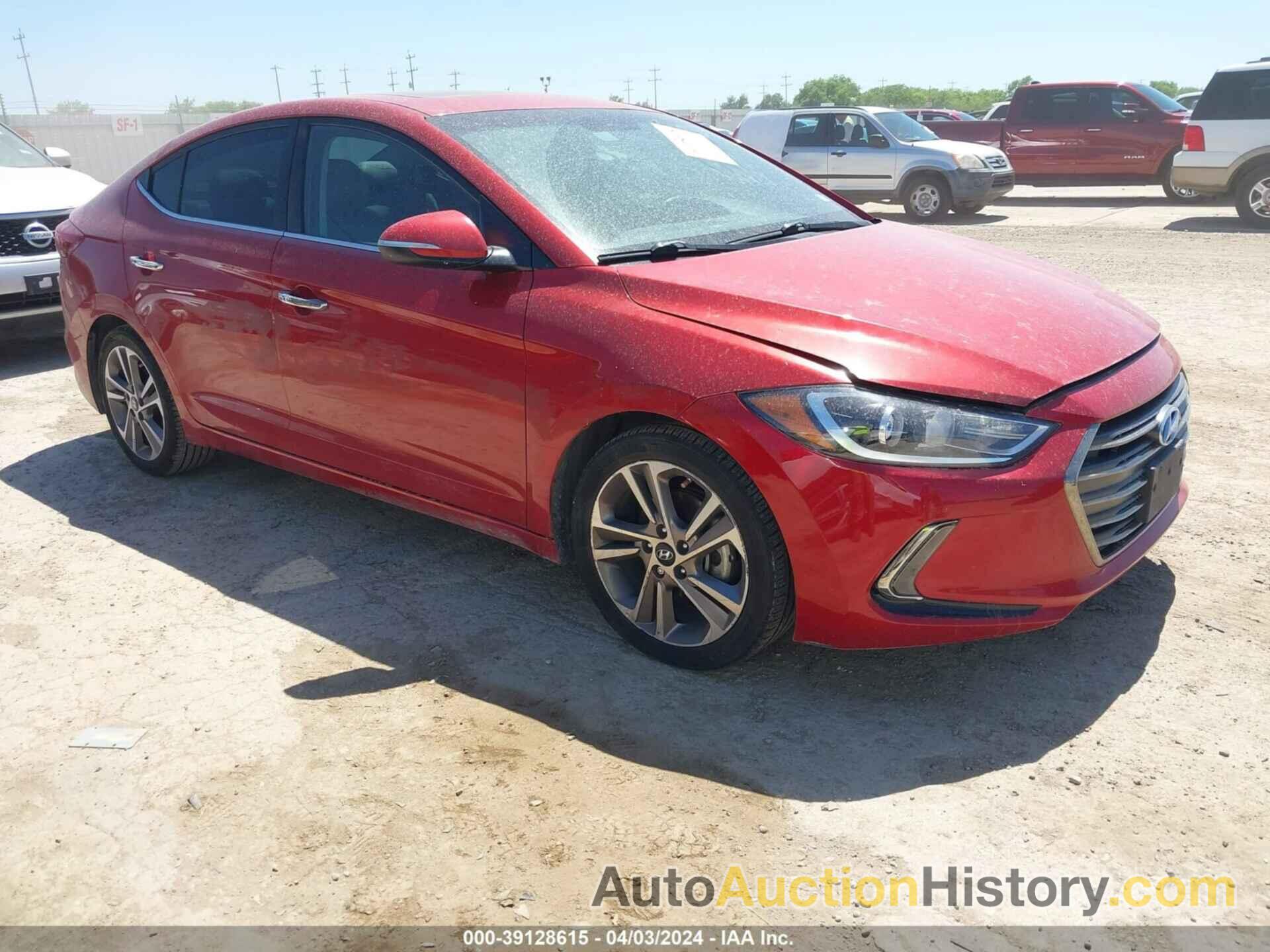 HYUNDAI ELANTRA LIMITED, 5NPD84LF6HH032564