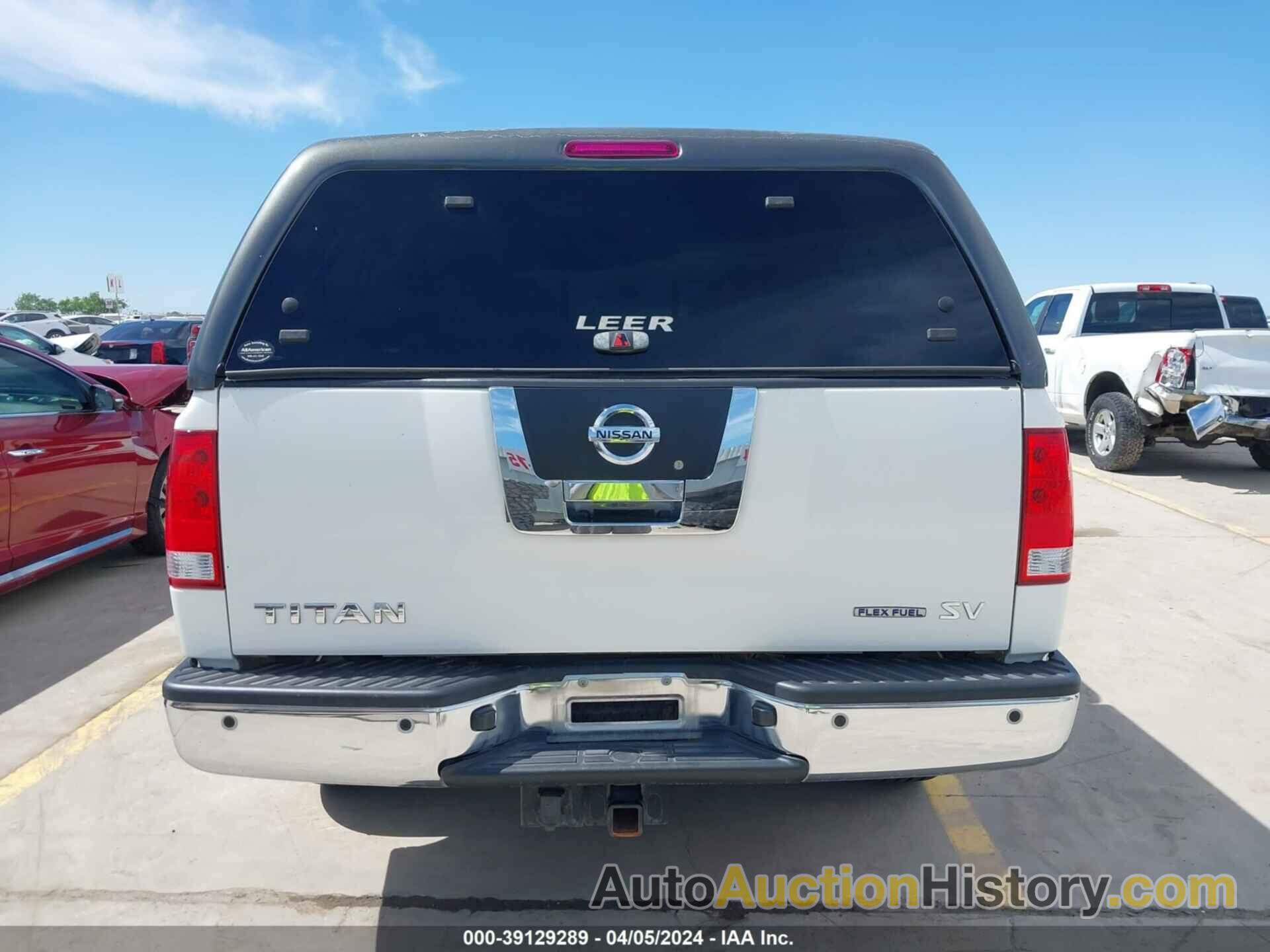 NISSAN TITAN SV, 1N6BA0ED5CN311686