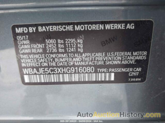 BMW 540 I, WBAJE5C3XHG916080