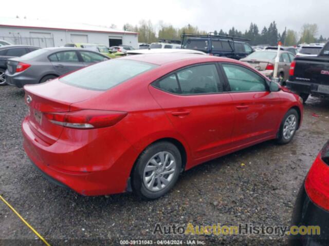 HYUNDAI ELANTRA SE, KMHD74LF5JU472835